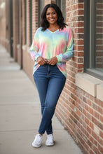 Load image into Gallery viewer, Cloudy Moments Tie Dye French Terry Top
