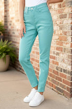 Load image into Gallery viewer, JUDY BLUE Bridgette High Rise Garment Dyed Slim Jeans in Aquamarine
