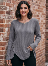 Load image into Gallery viewer, Urban Edge Ribbed Long Sleeve Top (multiple color options)
