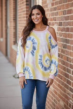 Load image into Gallery viewer, Cotton Candy Skies Cold Shoulder Top
