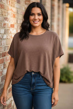 Load image into Gallery viewer, Serene Sanctuary Oversized Tee in Brown
