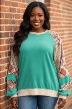 Load image into Gallery viewer, Enchanted Patchwork Raglan Sweatshirt

