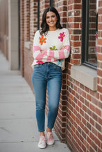 Load image into Gallery viewer, Vivid Verse Floral Patched Sweater
