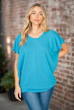 Load image into Gallery viewer, Afternoon In Azure Dolman Top
