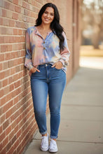 Load image into Gallery viewer, Prism Pulse Henley Knit Top
