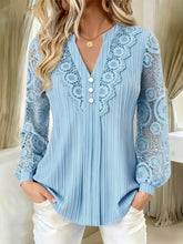 Load image into Gallery viewer, Lace Made Lovely Blouse (multiple color options)
