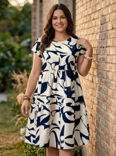 Load image into Gallery viewer, Artistic Flow Tiered Midi Dress
