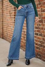 Load image into Gallery viewer, RISEN High Rise Wide Leg Jeans With Released Hem
