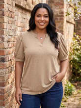 Load image into Gallery viewer, Morning Coffee Puff Sleeve Top (multiple color options)
