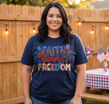 Load image into Gallery viewer, Faith Family Freedom Graphic T-Shirt
