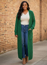 Load image into Gallery viewer, Heritage Hearth Cable Knit Cardigan (multiple color options)
