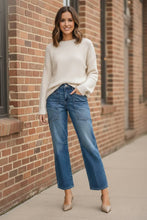 Load image into Gallery viewer, RISEN 4 Way Stretch Mid Rise Barrel Jeans with Patch Pocket Detail
