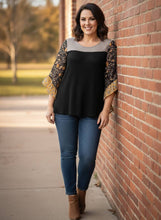Load image into Gallery viewer, Poetic Muse Three-Quarter Sleeve Blouse (multiple color options)
