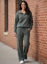 Load image into Gallery viewer, Sunday Morning Quarter-Zip Lounge Set (multiple color options)
