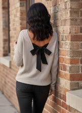 Load image into Gallery viewer, A Moment in Time Back Bow Ribbed Top
