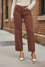 Load image into Gallery viewer, RISEN Tummy Control Mid Rise Ankle Barrel Baggy Jeans
