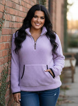 Load image into Gallery viewer, Morning Mists Quarter-Zip Fleece Sweatshirt (multiple color options)
