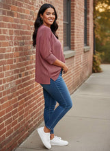 Load image into Gallery viewer, Endless Ease Relaxed Half-Sleeve Top (multiple color options)
