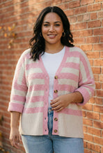 Load image into Gallery viewer, Hometown Heart Striped Cardigan
