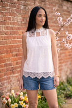 Load image into Gallery viewer, Spring Whispers Lace Top- White
