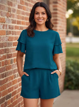 Load image into Gallery viewer, Cerulean Coast Ruffle Two-Piece Set (multiple color options)
