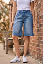 Load image into Gallery viewer, RISEN Raw Hem Slouchy Seamed Jorts
