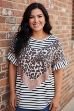 Load image into Gallery viewer, Untamed Ambition Mixed Media Top in Ivory
