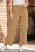 Load image into Gallery viewer, Desert Slate Utility Straight-Leg Jeans in Deep Camel
