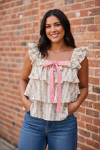 Load image into Gallery viewer, Secret Garden Soirée Ruffled Top
