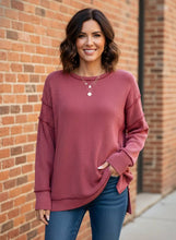 Load image into Gallery viewer, Haven Ridge Side-Slit Sweatshirt (multiple color options)
