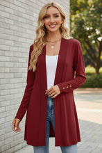 Load image into Gallery viewer, Laid-Back Layers Open Front Long Sleeve Cardigan (multiple color options)
