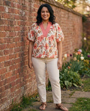Load image into Gallery viewer, Highclere Heritage Stitched Floral Blouse
