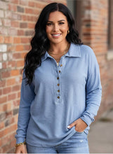 Load image into Gallery viewer, Downtown Details Button-Up Top (multiple color options)
