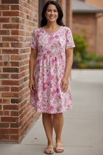 Load image into Gallery viewer, In the Sunshine Fuchsia Babydoll Dress
