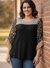 Load image into Gallery viewer, Poetic Muse Three-Quarter Sleeve Blouse (multiple color options)
