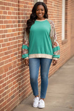 Load image into Gallery viewer, Enchanted Patchwork Raglan Sweatshirt
