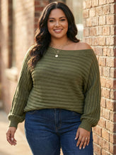 Load image into Gallery viewer, Seraphina Off-Shoulder Ribbed Knit (multiple color options)
