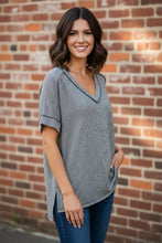 Load image into Gallery viewer, Latte Break Melange Hacci Tee
