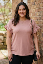 Load image into Gallery viewer, Soft Whispers Ruffle Tee
