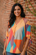 Load image into Gallery viewer, Picasso At Play Abstract Blouse
