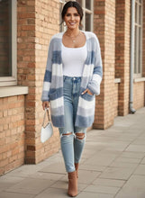 Load image into Gallery viewer, Winter Sky Fuzzy Stripe Cardigan
