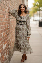 Load image into Gallery viewer, Garden Chateau Midi Dress
