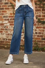 Load image into Gallery viewer, RISEN Slouchy Cropped Baggy Jeans with Front Patch Pocket
