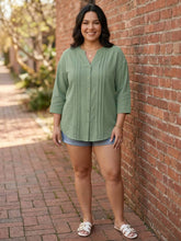 Load image into Gallery viewer, Cottage Grove Pintuck Blouse (multiple color options)
