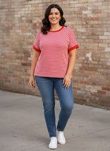 Load image into Gallery viewer, Candy Lane Striped Ribbed Knit Top (multiple color options)
