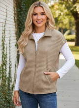Load image into Gallery viewer, The Quilted Path Zip-Up Vest (multiple color options)
