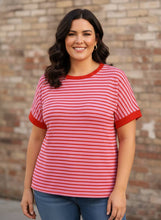 Load image into Gallery viewer, Candy Lane Striped Ribbed Knit Top (multiple color options)
