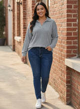 Load image into Gallery viewer, Skye Textured Johnny Collar Knit Top (multiple color options)

