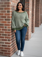 Load image into Gallery viewer, Everyday Parisian Stripe Sweater (multiple color options)
