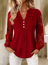Load image into Gallery viewer, Lace Made Lovely Blouse (multiple color options)
